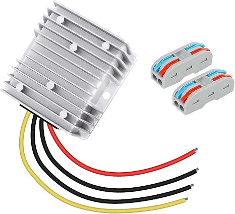 LeMotech DC 12v to 24v Converter 10A 240W Step Up Converter Voltage Reducer IP68 Waterproof Transformer for Golf Cart Truck Boat Vehicle
