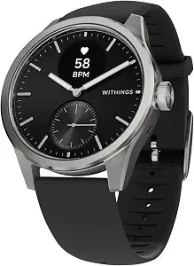 WITHINGS ScanWatch 2 - Hybrid Smart Watch, Heart Rate Monitoring, Fitness Tracker, Cycle Tracker, Sleep Monitoring, GPS Tracker, 30-Day Battery Life, Android & Apple Compatible, HSA/FSA