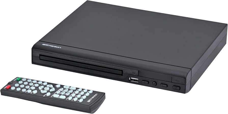 Emerson ED-8001 DVD Player, Media Player for DVD, CD, MP3 | USB Playback and Recording, Front Display & Remote - Compact Entertainment Hub for Any Room - Image 3