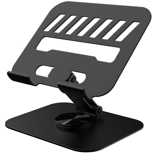 Metal Tablet Stand Holder Adjustable for iPad Kindle Tab, Black