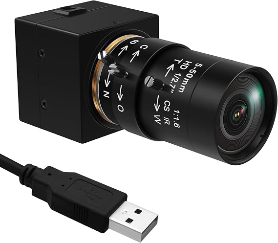 MMlove 800P Monochrome USB Camera,420FPS Global Shutter 5-50mm CS Zoom Lens