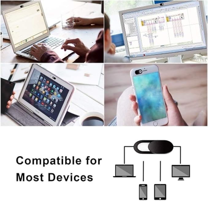 Security Privacy Camera Cover Compatible with Samsung Galaxy S21 S22 S23 S24 S25 Ultra Plus FE, A14 A15 A16, A25 A35 A54 - Blocker Front Webcam Closure