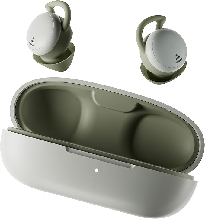 Sleep Headphones Wireless Bluetooth 5.3 Invisible Earbuds Comfortable Noise Cancelling Green