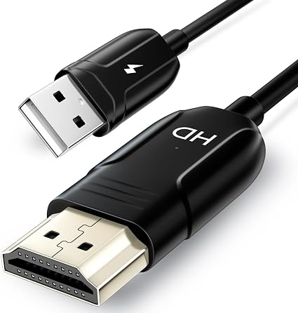 Wireless HDMI Display Adapter, 4K Decoding 1080P@60Hz Screen Mirroring Cable, Plug and Play No WiFi/App/Bluetooth, 5G Dual Band AirPlay Miracast Dongle for iPhone Android PC to TV Projector Monitor