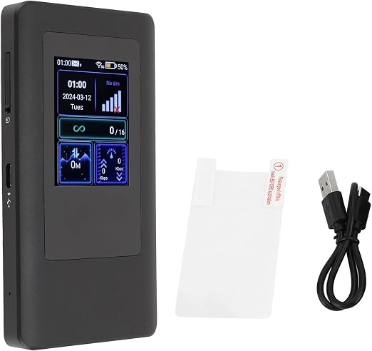 5G Mobile Hotspot, WiFi 6 Dual Band Portable Router with 4400mAh Battery for Travel Remote Work and Multi Device Connectivity