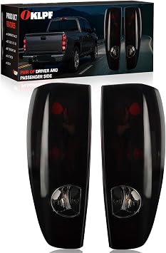 OKLPF Black Smoked Tail Lights Compatible With 04-12 Colorado Canyon
