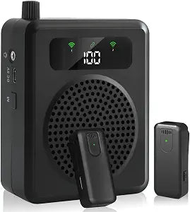 Voice Amplifier for Teachers Portable Lavalier Microphone and Speaker