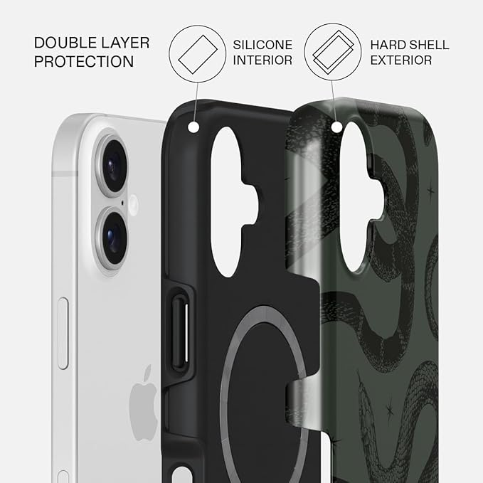 BURGA Phone Case for iPhone 17 - Cute, Trendy, Aesthetic, Pattern Phone Cover, Hard Shell Protection - fits Apple iPhone 17 Case for Women and Men