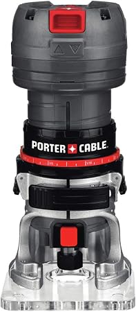 PORTER-CABLE Porter Cable Router, Variable Speed, 1/4-Inch Laminate Trimmer, 5.6-Amp (PCE6435)