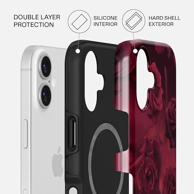 BURGA Phone Case for iPhone 17 - Cute, Trendy, Aesthetic, Pattern Phone Cover, Hard Shell Protection - fits Apple iPhone 17 Case for Women and Men