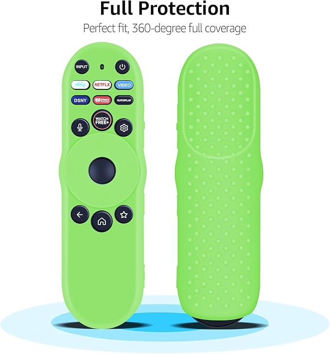 [3-Pack] RETROSUN XRT270 Remote Cover for Vizio Smart TV Remote Easier to Find, Silicone Controller Case Sleeve Compatible with Vizio XRT270 Series (Fluorescent Green/Blue/Pink)