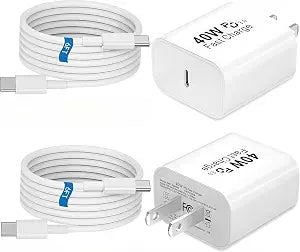Type C Charger Fast Charging 40W for iPhone 17 16 15 Air Pro Max, USB C Charger Block with 6FT Cable for iPhone 17/17 Plus/17 Pro Max/16 Plus/16 Pro Max/15 Max/iPad Pro, USBC Charger Wall Plug