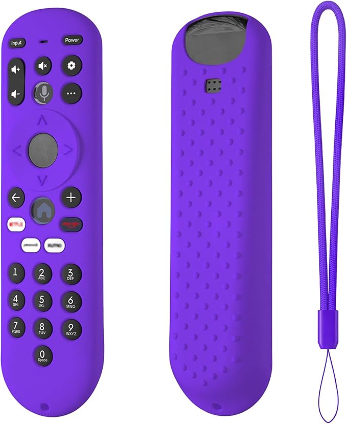 Hi Color Silicone Remote Control Cover for Xumo TV Remote Xumo Stream Box Voice Remote RC3401 Protective Case Sleeve (Purple)