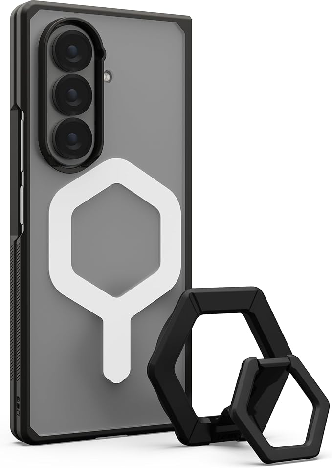 URBAN ARMOR GEAR UAG Designed for Samsung Galaxy Z Fold 7 Movue Case Bundle with Magnetic Ring Stand, Ice