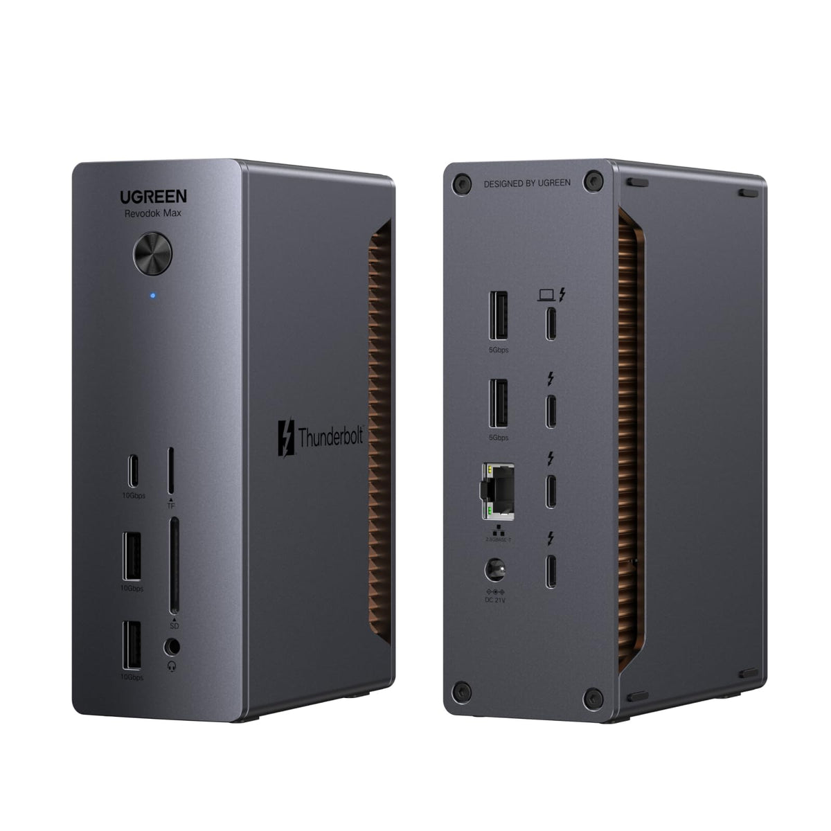 UGREEN Maxidok Thunderbolt 5 Docking Station, Triple 4K@60Hz, 4xTBT5 Port