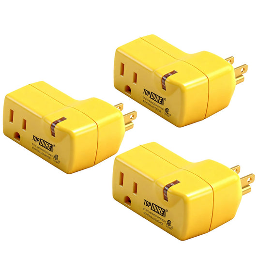 Thermostat Plug Outlet for Heat Cables, Temperature Controlled Outlet with Auto On at 38℉/Off at 50℉, Ideal for Pipes, Greenhouses, Well Houses, 3pcs
