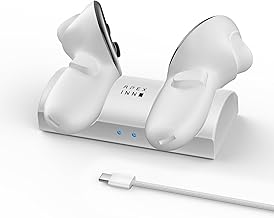 APEXINNO Compact Charging Dock Compatible with Meta Quest 3/3S Controllers,Wireless Charging Station for Quest 3/3S Accessories,Magnetic Charger Stand for Controller with 2 Rechargeable Battery - Image 1
