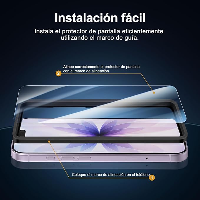 NEW'C 3x Screen Protector for iPhone 17 (6.3 inches)+ 3x Camera Lens Protector, Sensor Protection, Case Friendly Tempered Glass Film, Ultra Resistant, Easy installation tool include