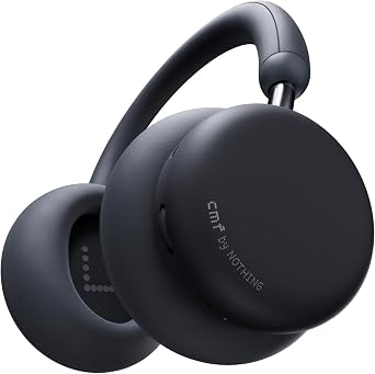 CMF BY Nothing Headphone Pro Active Noise Canceling Wireless Headphones Bluetooth 5.4 Over The Ear Headset, 50H ANC Playtime, Bass&Treble Slider, Custom EQ&Spatial Audio, Hi-Res LDAC, Dark Grey