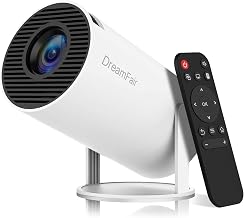 Mini Projector with WiFi and Bluetooth, Portable Smart Projector 4k Support - Image 1