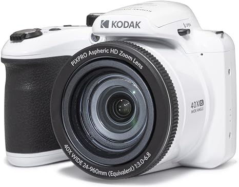 KODAK PIXPRO AZ405 20MP Digital Camera, 40x Optical Zoom, AA, OIS, White - Image 5
