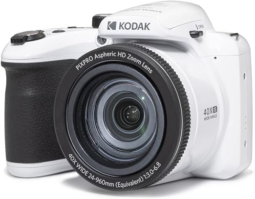 KODAK PIXPRO AZ405 20MP Digital Camera, 40x Optical Zoom, AA, OIS, White - Image 6