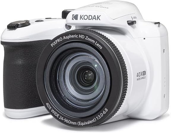 KODAK PIXPRO AZ405 20MP Digital Camera, 40x Optical Zoom, AA, OIS, White - Image 3