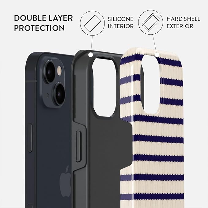 BURGA Phone Case for iPhone 15 - Cute, Trendy, Aesthetic, Pattern Phone Cover, Hard Shell Protection - fits Apple iPhone 15 Case for Women and Men