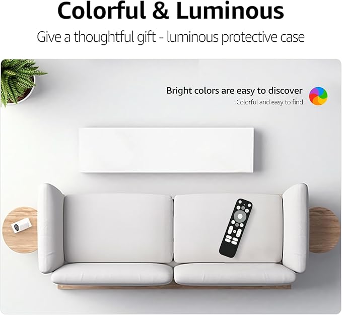 [2 Pack] Anti Slip Remote Cover Compatible with Onn Android TV 4K UHD Stick TV Box 100024646 100026240 Remote Controller, Lightweight Anti-Slip Skin-Friendly Silicone Skin Sleeve