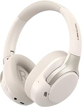 TECKNET Hybrid Active Noise Cancelling Headphones, Bluetooth 6.0 Wireless Headphones with 4 ENC Mic, 70H Playtime and 6 EQ Music Modes, Over Ear Headphones for Travel Work Cellphone - White - Image 1