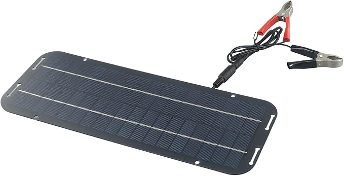 60W 12V Solar Panel Battery Charger for Caravan Car Van Boat, Solar Panel Kit Battery Maintainer Trickle Charger