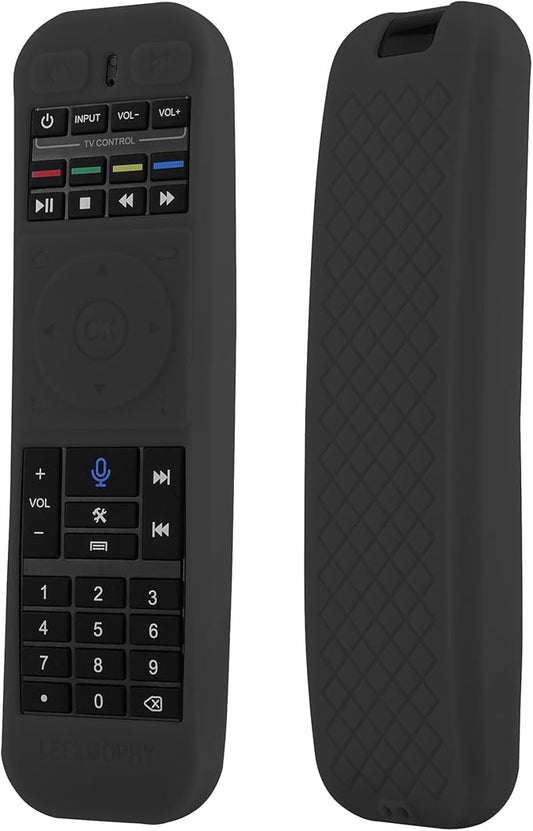 LEFXMOPHY Cover for SuperBOX S5 PRO, S4 PRO, S5 Max 2024, S 5 MAX, S6 MAX 2025, S 6-Ultra, S6 Ultra, S 6-MAX Voice Remote Case Silicone Protector - Black