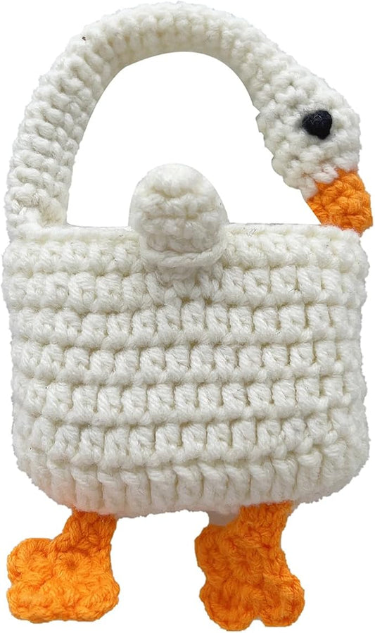 Yatchen Plush Case for AirPods 3,Kawaii Cute 3D Cartoon Fur White Crane Funny Furry Airpods 3rd Generation Cover with Keychain Protector Women Girls for AirPods 3