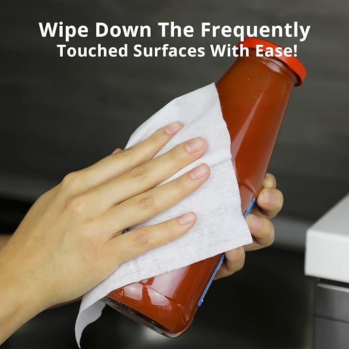 WBM Home Surface Cleaning Wipes, Lemon Scented, Household Cleaning, Pack 6 (Total 480 Sheets)