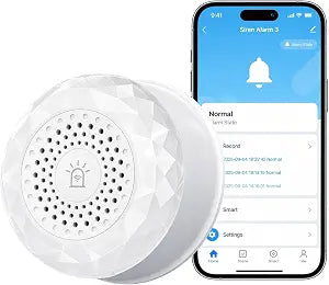 WiFi Smart Siren Alarm: Wireless Siren Sounder, 105dB Sound & Voice Alerts