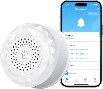 WiFi Smart Siren Alarm: Wireless Siren Sounder, 105dB Sound & Voice Alerts