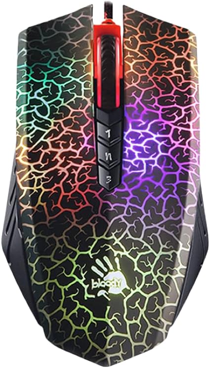 Bloody Optical Gaming Mouse with Light Strike (LK) Switch & Scroll - Fully Programmable and Advance Macros (A70 II)