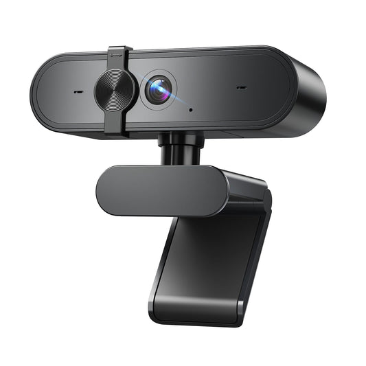 1080P Webcam with Microphone, Privacy Cover for PC, Laptop and Desktop