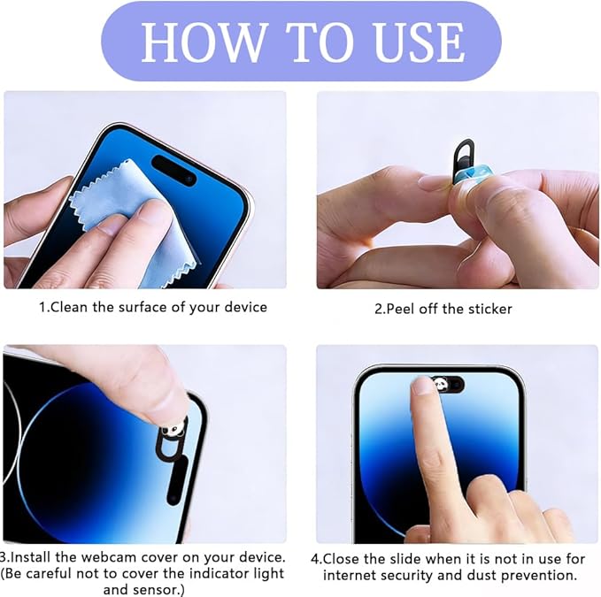 6Pcs 6 Styles Otter Cute Laptop Camera Cover Privacy Guard Accessories, 0.04 Inch Ultra Thin Webcam Cover Slide Protector Blocker for Desktop Computer Tablet Notebook Mini PC Office Use