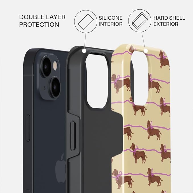 BURGA Phone Case for iPhone 14 - Cute, Trendy, Aesthetic, Pattern Phone Cover, Hard Shell Protection - fits Apple iPhone 14 Case for Women and Men