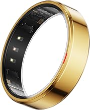 POBOVi Gen 2 Titanium Smart Ring, Gold, Polished, Size 7 - Image 1