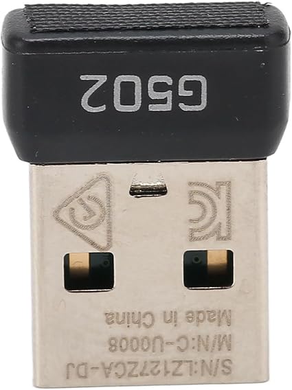 SUNGOOYUE USB Receiver, 2.4GHz Wireless Stable Signal Small Portable ABS Metal Mouse Adapter for G502 Lightspeed Mouse