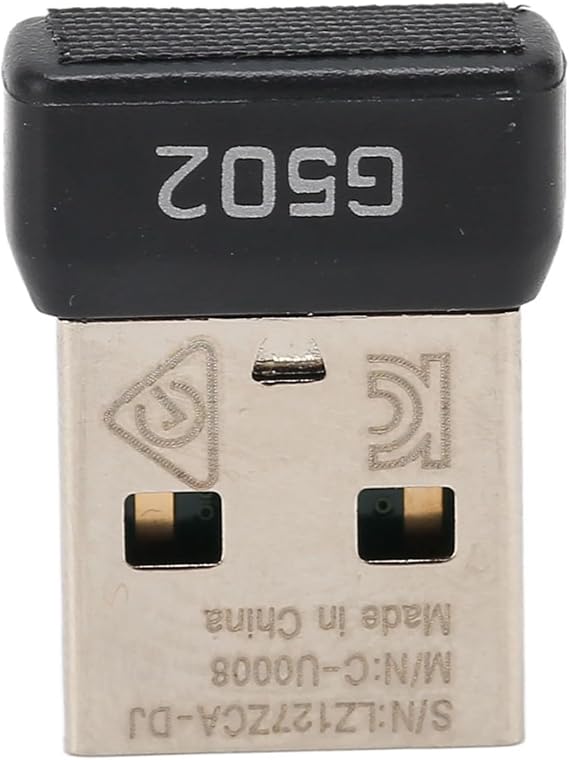 SUNGOOYUE USB Receiver, 2.4GHz Wireless Stable Signal Small Portable ABS Metal Mouse Adapter for G502 Lightspeed Mouse