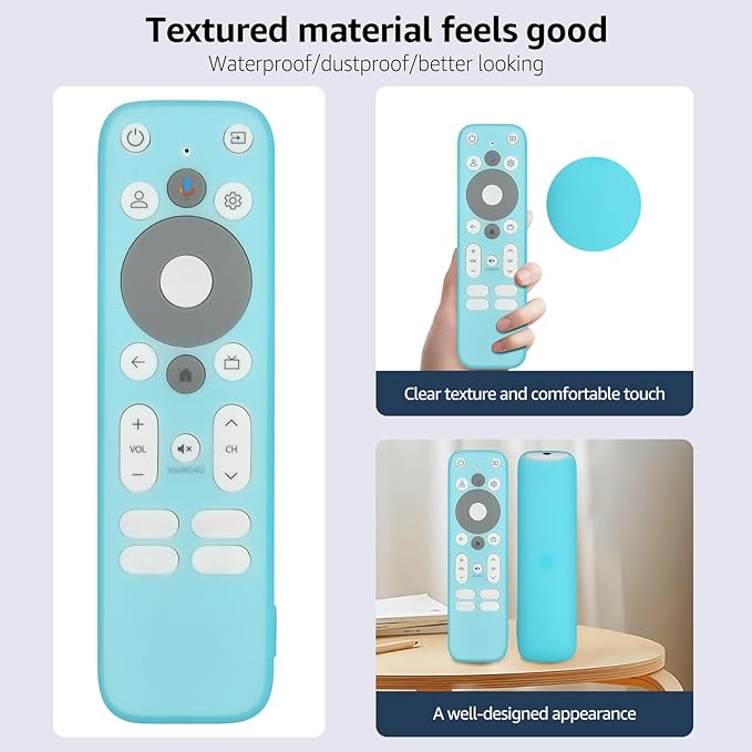 [3 Pack] Luminous Remote Cover Compatible with Onn Android TV 4K UHD Stick TV Box 100024646 100026240 Remote Controller, Lightweight Anti-Slip Skin-Friendly Silicone Skin Sleeve