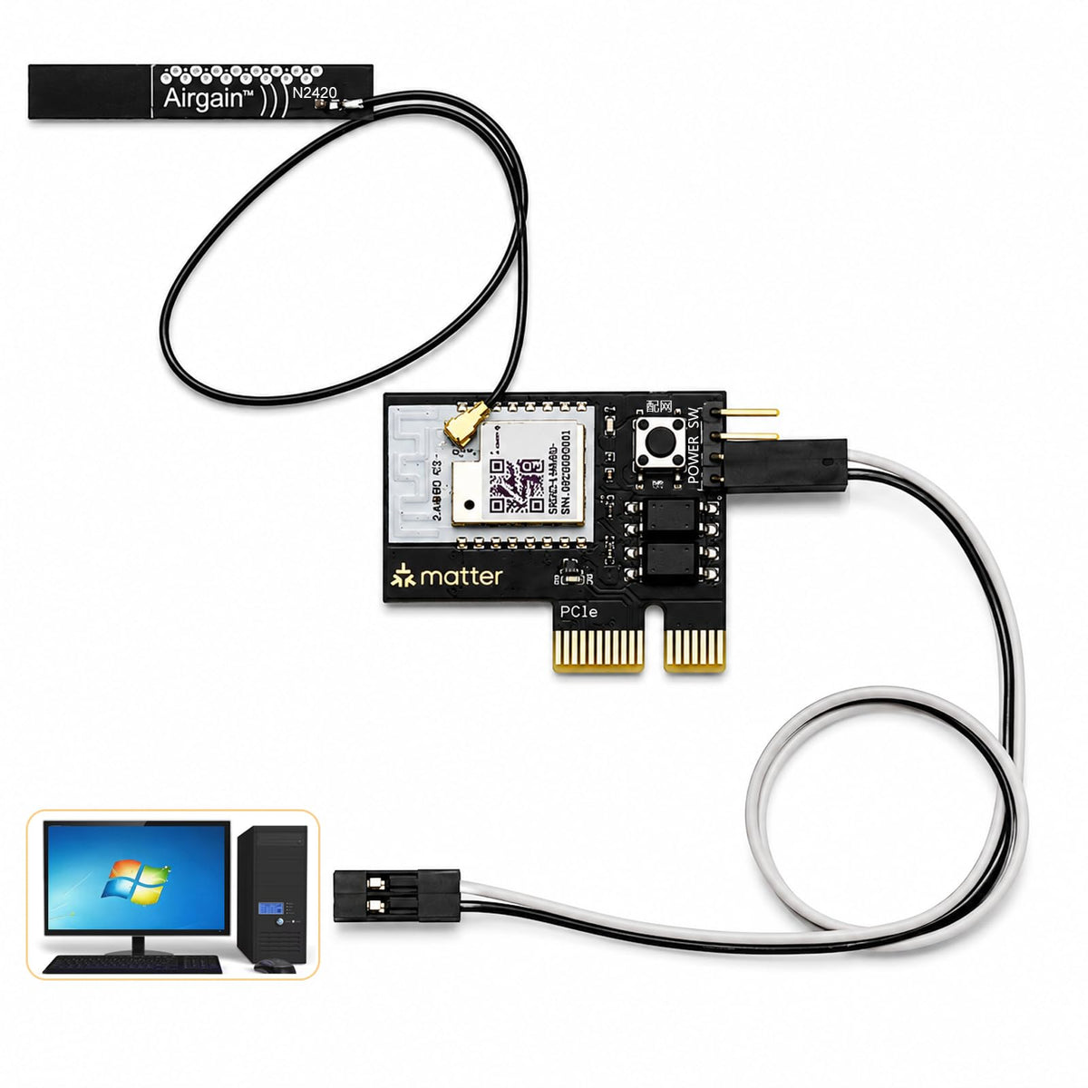 Remote PC Power Switch, Wireless Remote Power On/Off Switch