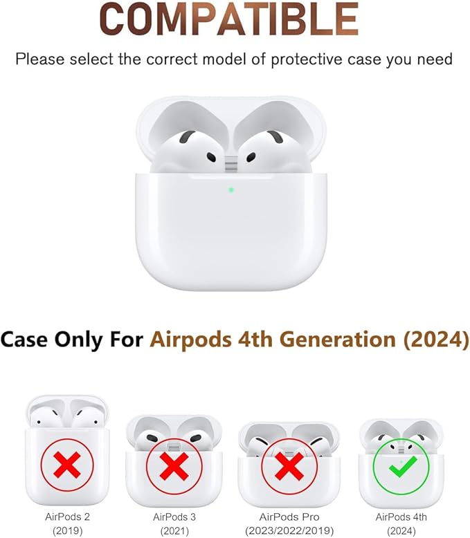 for AirPod 4 Case for Women Girls Cute Retro Flower Design with Keychain PU Leather Squre Shockproof Protective Cover Compatible with AirPods 4th Gen Case (Retro Rose Black)