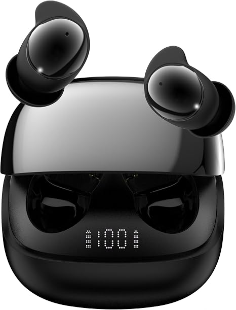 Oraolo Sleep Ear200, Bluetooth 6.0 Wireless in-Ear Headphones, Sleep Earbuds with ANC, Active Noise Cancelling Earbuds, 8-10H Playtime, Ultra Comfort Design for Side Sleepers, Black