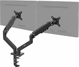 VIVO Aluminum Articulating Dual Monitor Arm for 13 to 30 inch Screens, Desk Mount Tension Spring Monitor Stand for 2 Screens, Black, STAND-V102O - Image 1