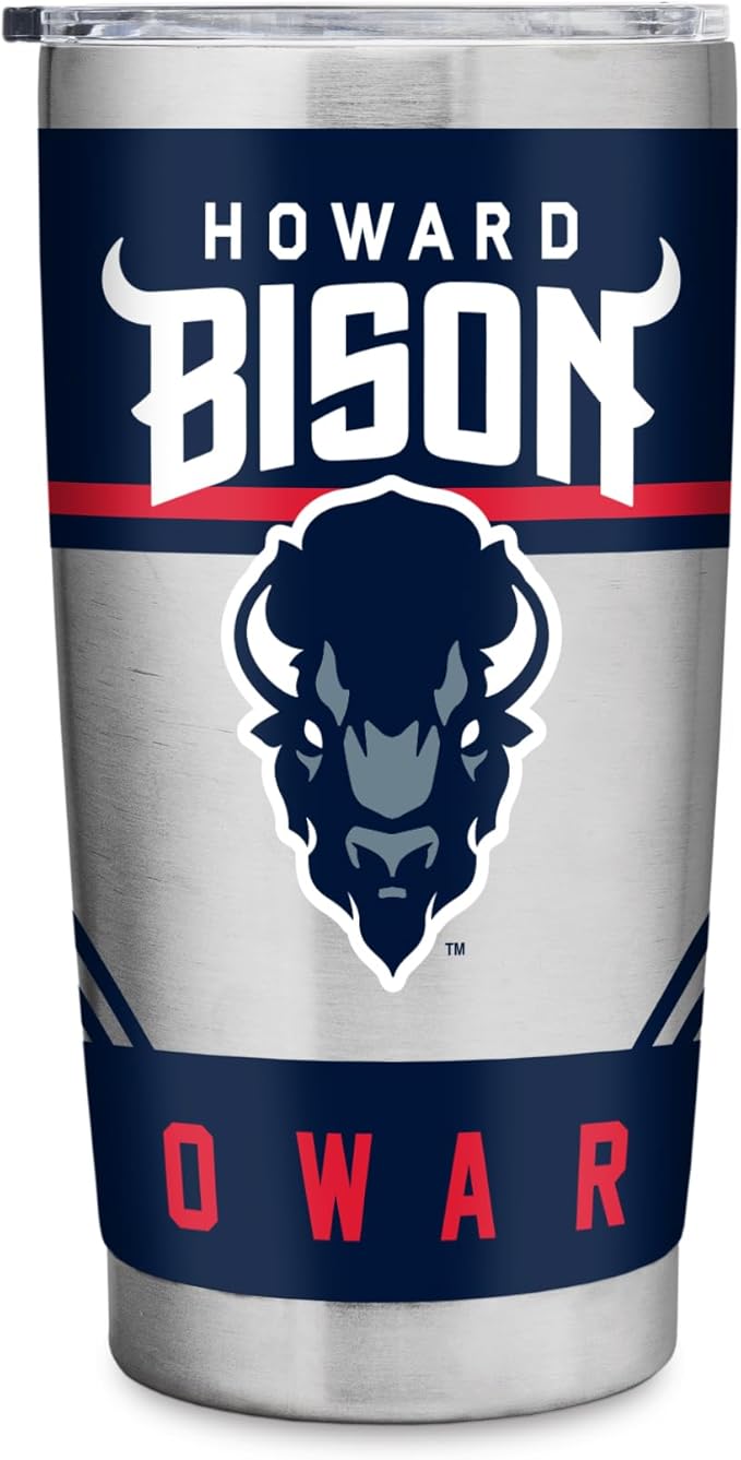 Rico Industries NCAA 20oz Stainless Steel Tumbler with Lid - Great For Coffee, Tea, Water or Cocktails