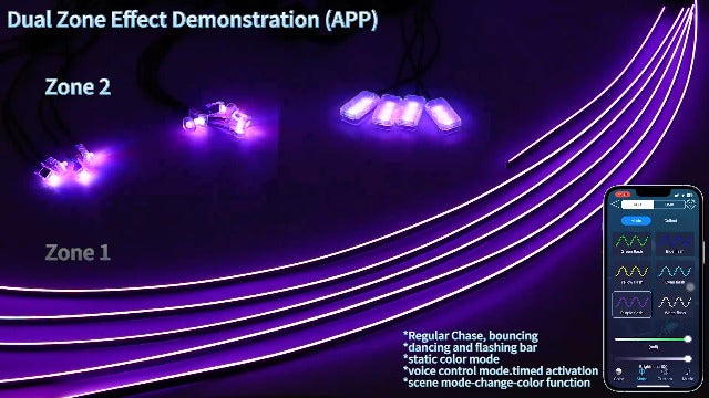 Dreamcolor Acrylic Interior Car LED Strip Light with | Outdoor Lightin - Image 8